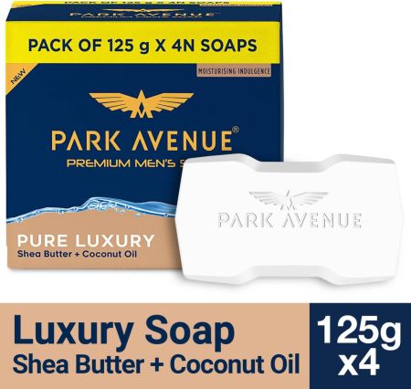 PARK AVENUE Premium Men's Soaps for Bath-Pure Luxury-Grade 1 Soap-For All Skin Types  (4 x 125 g)