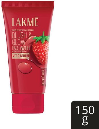 Lakmé Blush & Glow Strawberry Blast ,Gentle Facewash Cleanser Face Wash  (150 g)