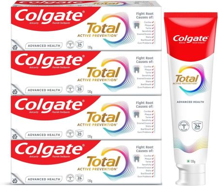 Colgate Total Advance Health Toothpaste  (480 g, Pack of 4)