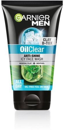 Garnier Men Oil Clear Deep Cleansing, with Mineral Clay and Menthol Face Wash  (100 g)