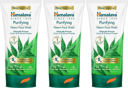 HIMALAYA Purifying Neem|Clinically proven to fight against acne and pimples|100% naturally derived Neem Face Wash  (450 ml)