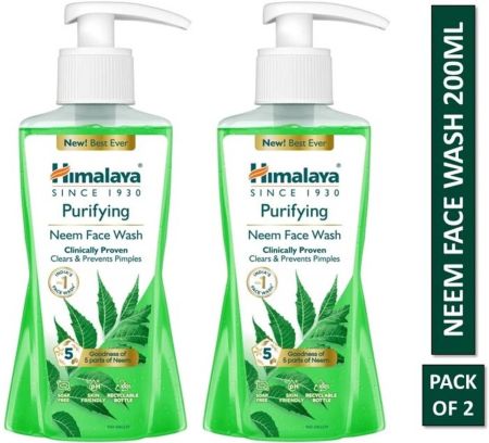 HIMALAYA Purifying Neem 200ml Pack Of 2 Face Wash  (400 ml)