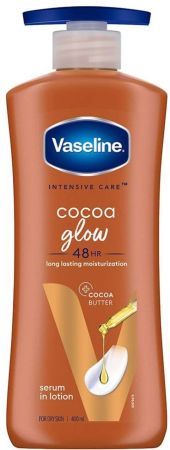 Vaseline Intensive Care Cocoa Glow Nourishing Body Serum in Lotion , For Dry Skin  (400 ml)