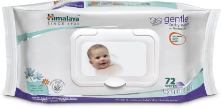HIMALAYA Gentle Baby Wipes  (72 Wipes)