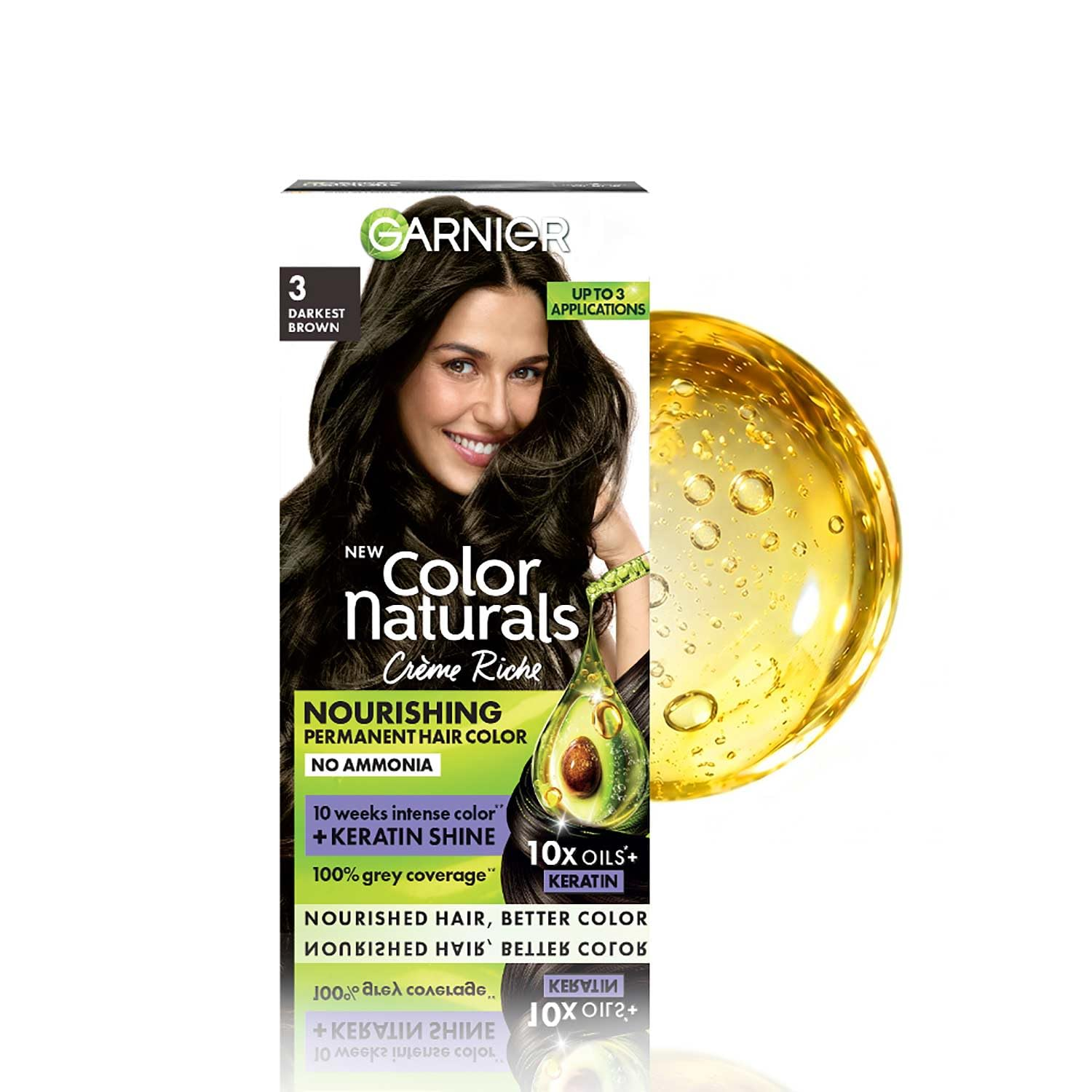 Garnier Darkest Brown Hair Color