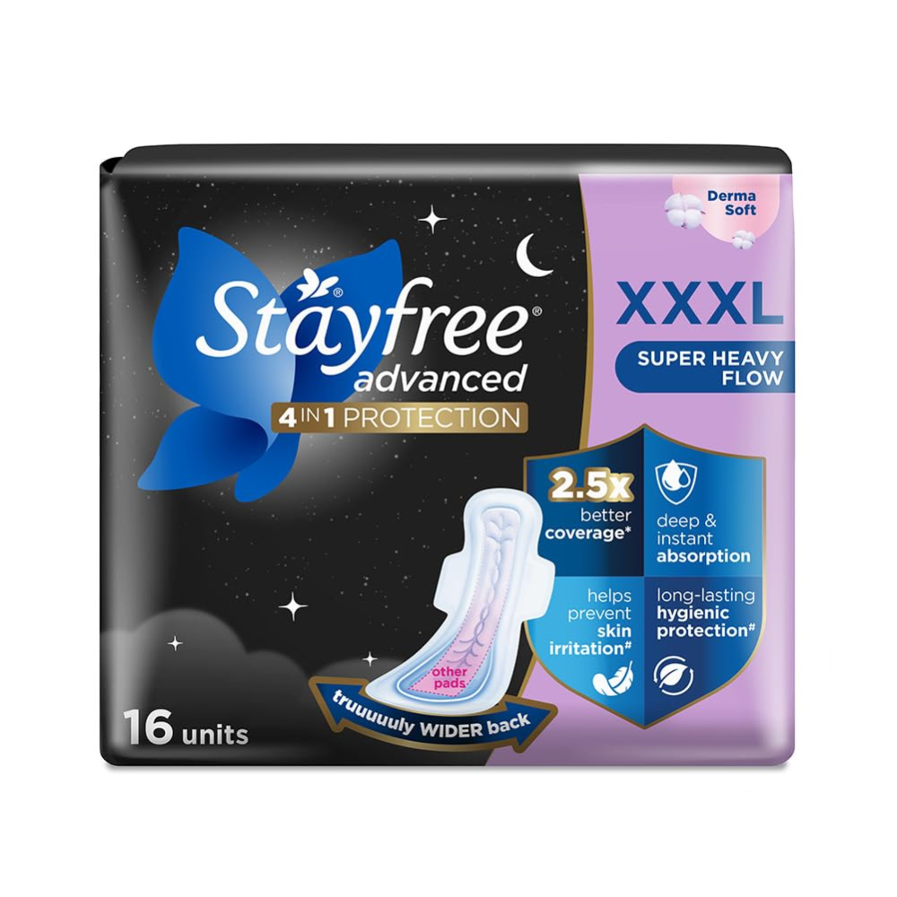 Stayfree Advanced XXXL Thin Sanitary Pads for Women