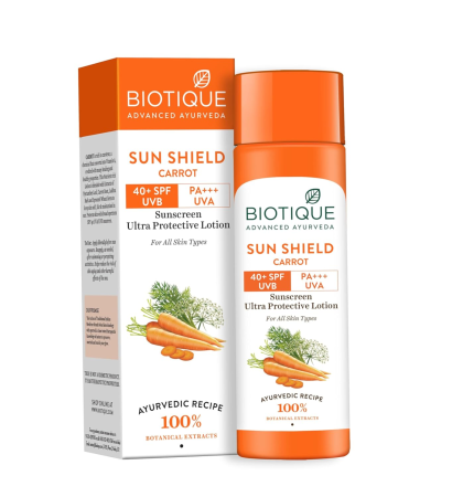 Biotique Bio Carrot Face And Body Sun Lotion All Skin Type SPF 40