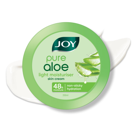 Joy Pure Aloe Light Moisturiser Skin Cream for Face, Hands & Body